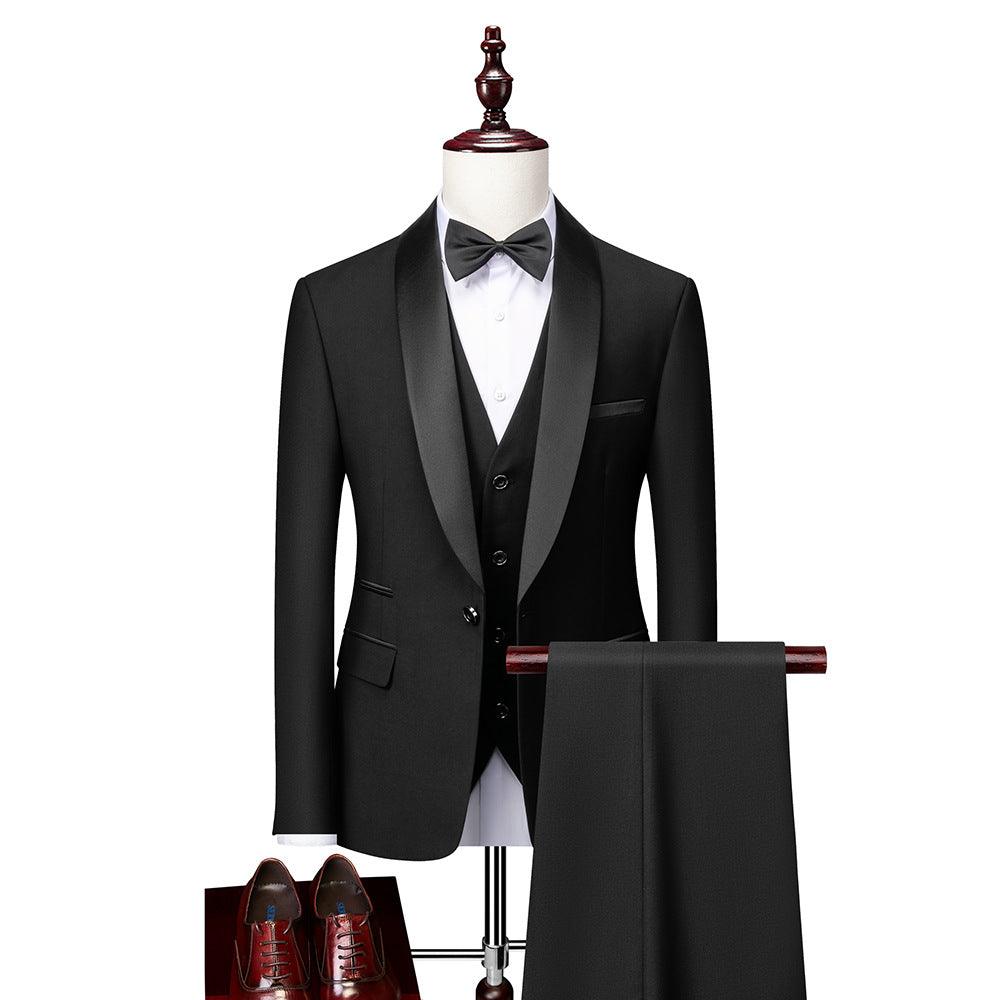 Men's Business Casual Slim Groom Suit - melvincucci