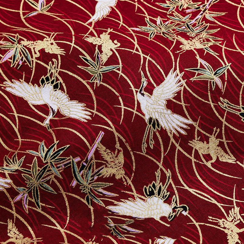 Japanese Style Bronzing Fabric Japanese Style Japanese Cotton Printed Patchwork Diy Chinese Style Hanfu Clothing Fabric Cotton Cloth - melvincucci