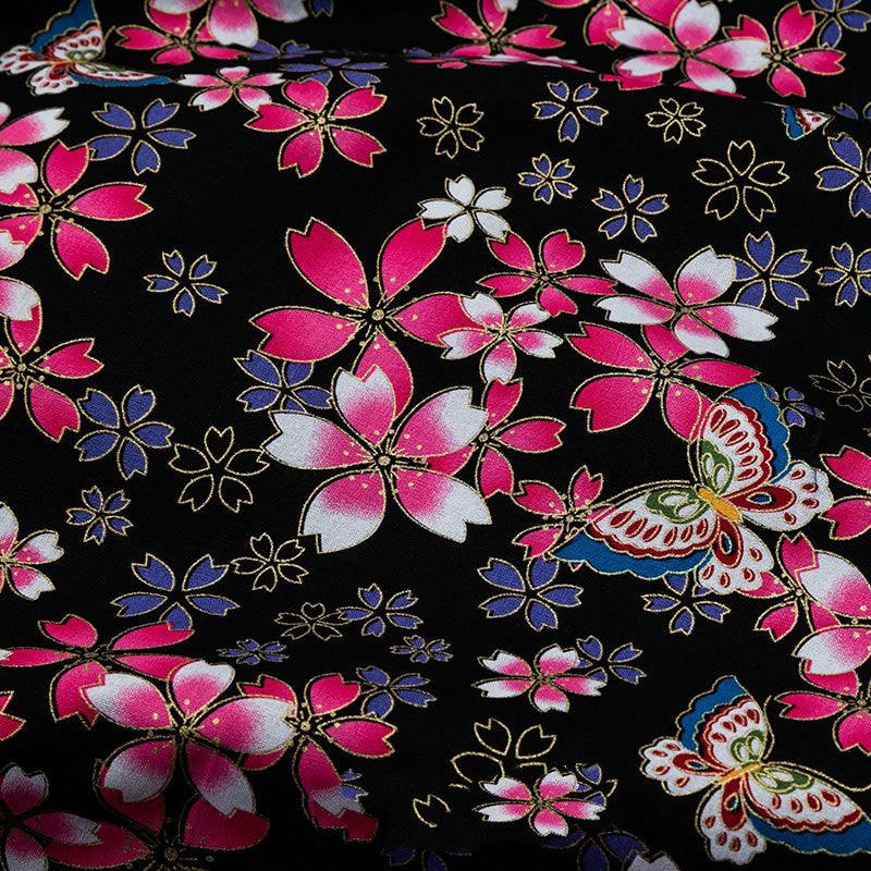 Japanese Style Bronzing Fabric Japanese Style Japanese Cotton Printed Patchwork Diy Chinese Style Hanfu Clothing Fabric Cotton Cloth - melvincucci