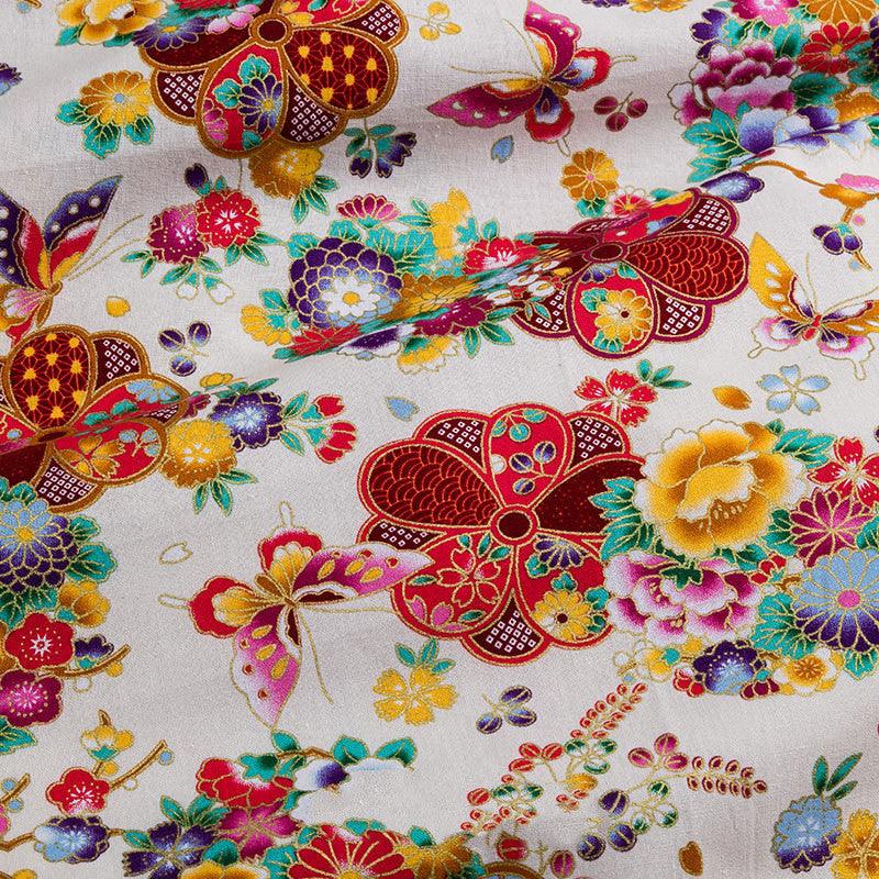 Japanese Style Bronzing Fabric Japanese Style Japanese Cotton Printed Patchwork Diy Chinese Style Hanfu Clothing Fabric Cotton Cloth - melvincucci