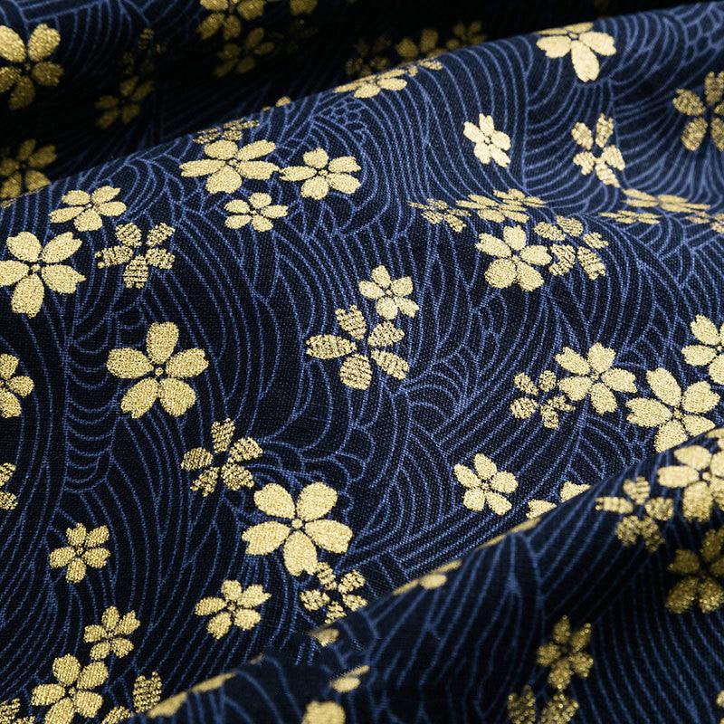 Japanese Style Bronzing Fabric Japanese Style Japanese Cotton Printed Patchwork Diy Chinese Style Hanfu Clothing Fabric Cotton Cloth - melvincucci