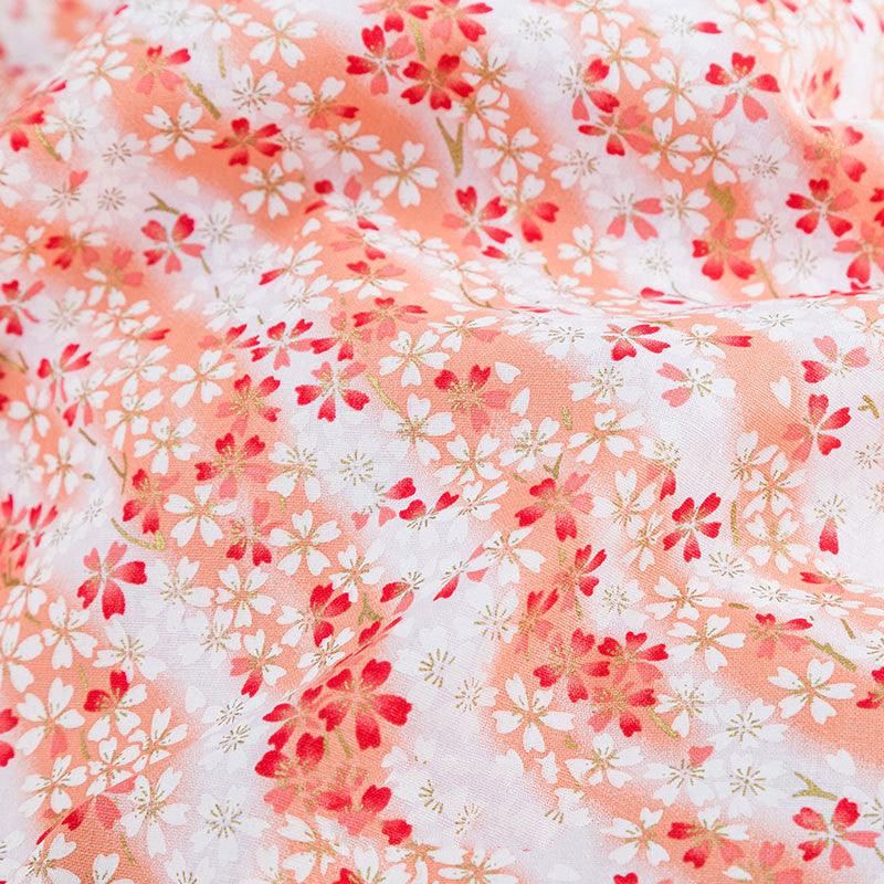 Japanese Style Bronzing Fabric Japanese Style Japanese Cotton Printed Patchwork Diy Chinese Style Hanfu Clothing Fabric Cotton Cloth - melvincucci