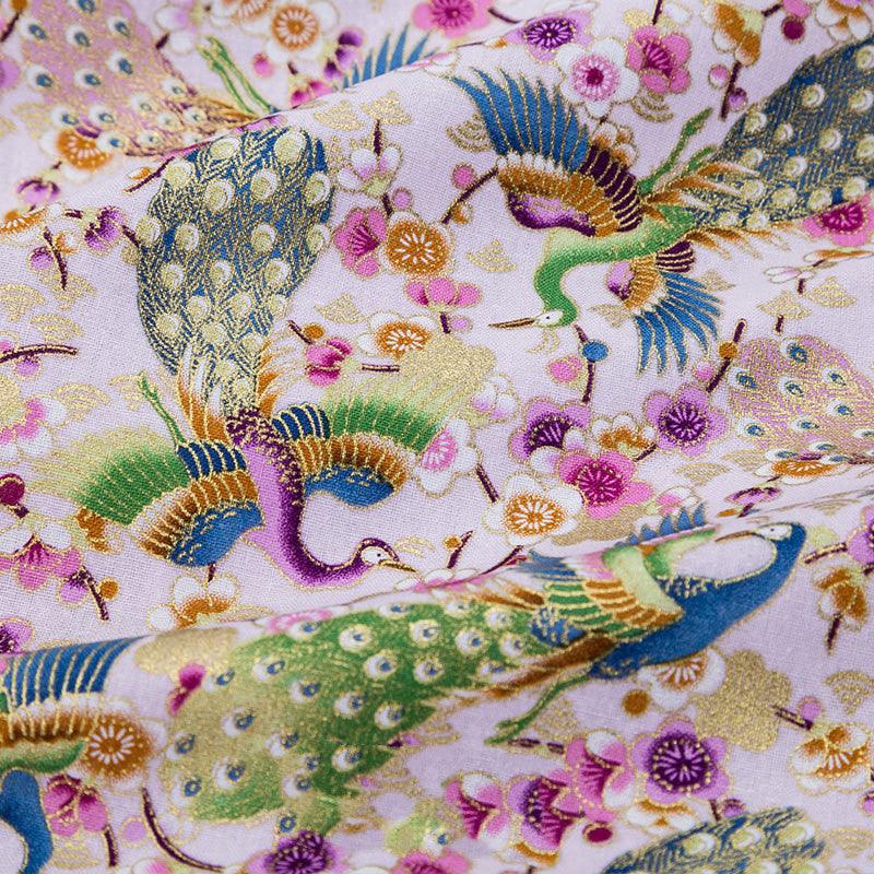 Japanese Style Bronzing Fabric Japanese Style Japanese Cotton Printed Patchwork Diy Chinese Style Hanfu Clothing Fabric Cotton Cloth - melvincucci