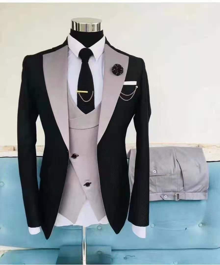 Men's Three-Piece Business Casual Suit - melvincucci