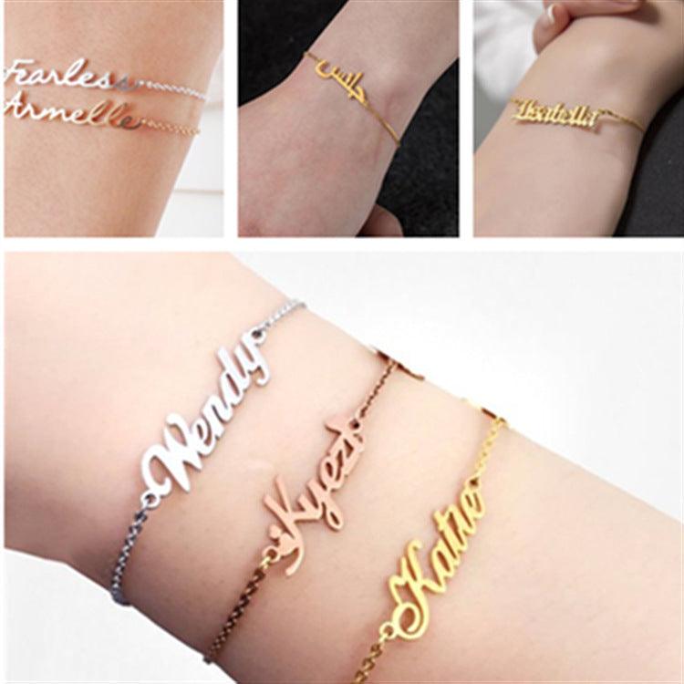 DIY name custom anklet - melvincucci