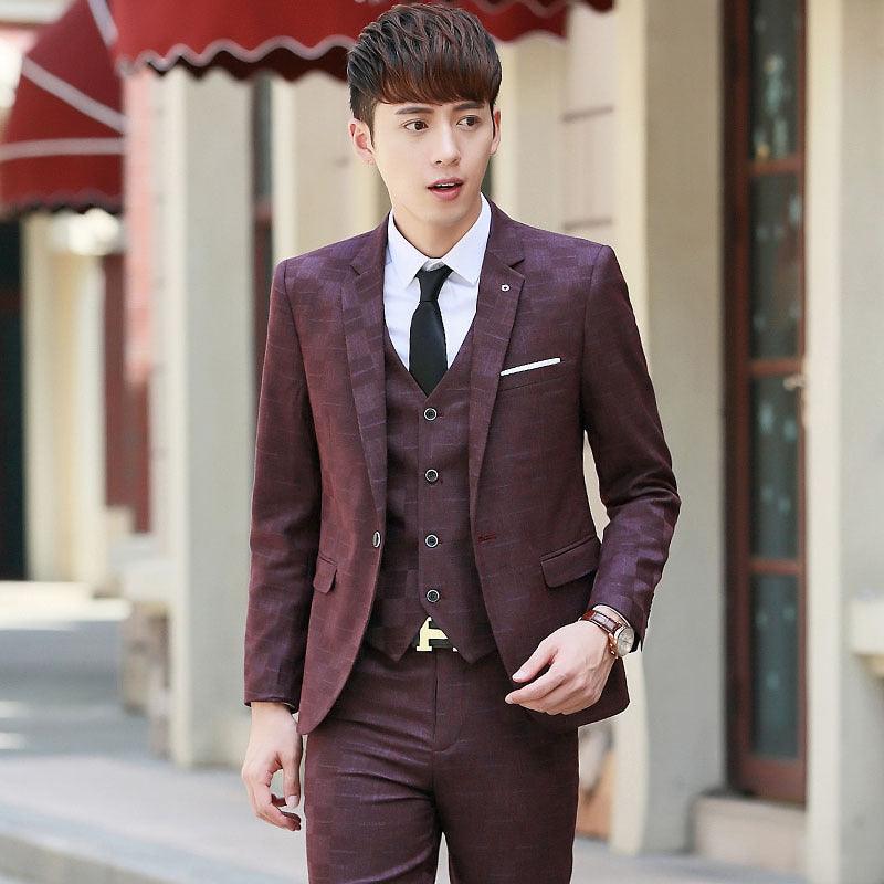 Young Handsome Groom Wedding Suit - melvincucci