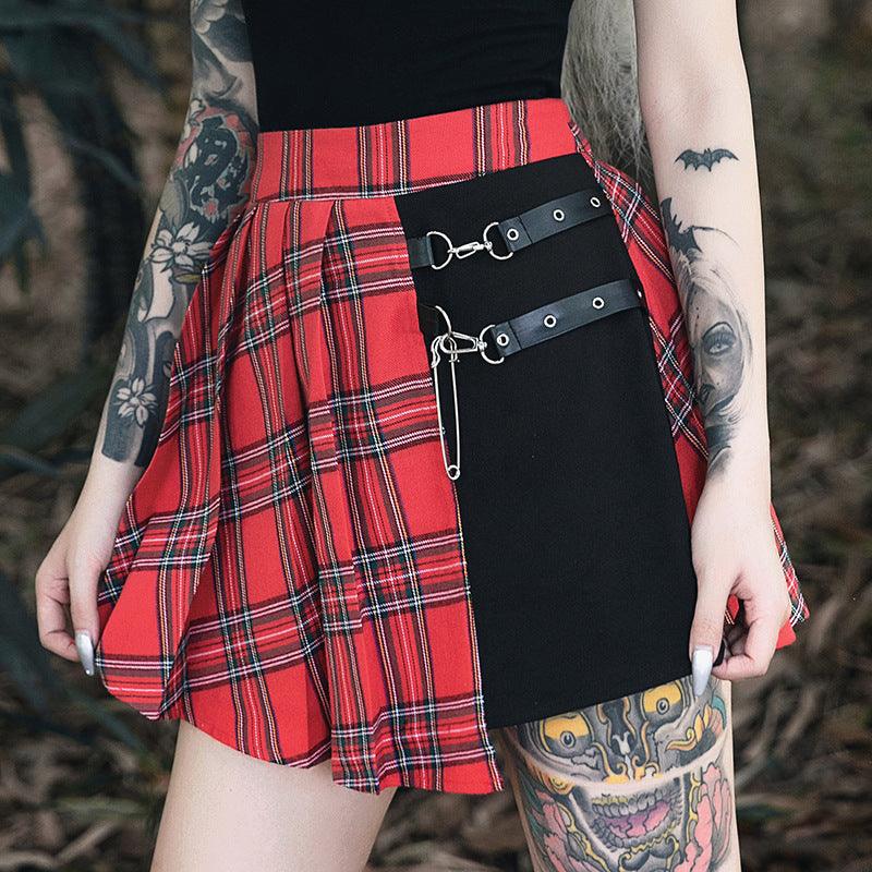 Gothic Pleated Short Skirt Skirt Women - melvincucci