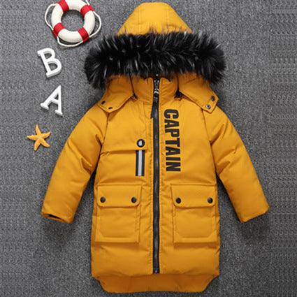 Boys Thickened Plus Fleece Cotton Jacket - melvincucci