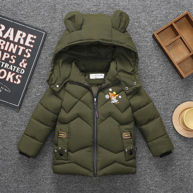 Baby Padded Jacket Boys Padded Coat Winter Padded Hooded Jacket - melvincucci