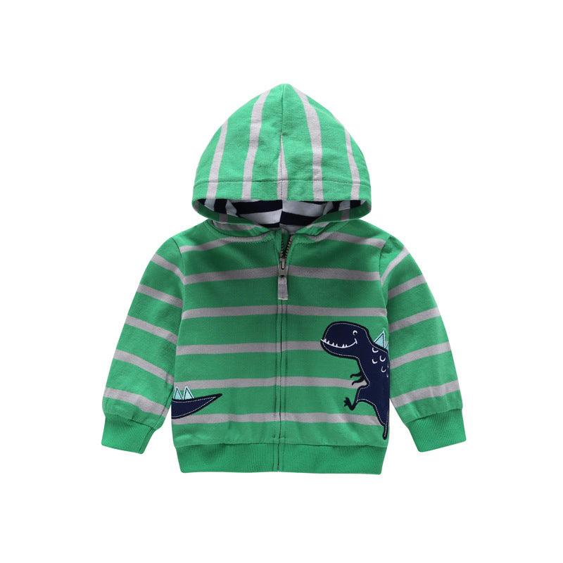 27Kid Toddlers Hoodies Boys Girls Spring  Jacket Little Baby Infant Dinosuar Cartoon Hooded Kids Cute Boys Outwear Sweatshirt - melvincucci