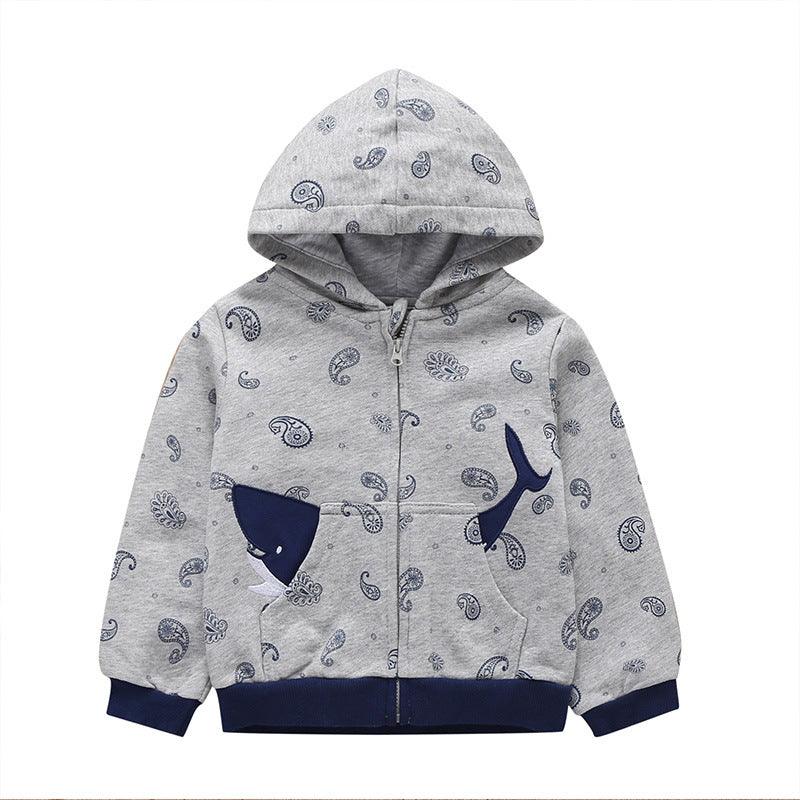 27Kid Toddlers Hoodies Boys Girls Spring  Jacket Little Baby Infant Dinosuar Cartoon Hooded Kids Cute Boys Outwear Sweatshirt - melvincucci