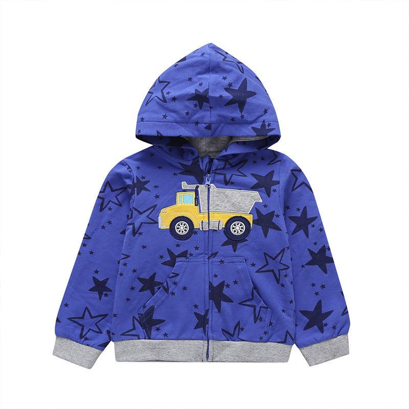 27Kid Toddlers Hoodies Boys Girls Spring  Jacket Little Baby Infant Dinosuar Cartoon Hooded Kids Cute Boys Outwear Sweatshirt - melvincucci