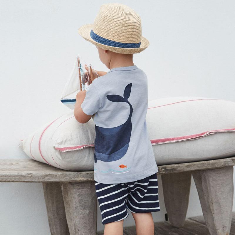 Children'S Suits Knitted Short-Sleeved Children'S Suits Cotton Suits - melvincucci