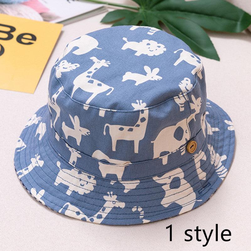 Spring And Autumn Children's Fisherman Hat Boys And Girls Print Basin Hat - melvincucci
