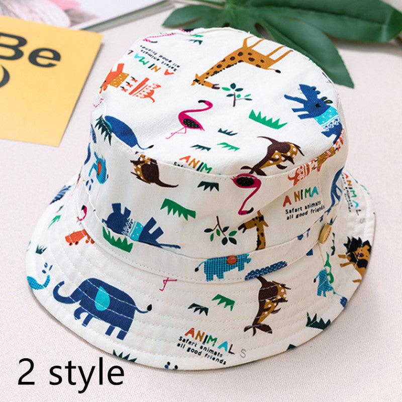 Spring And Autumn Children's Fisherman Hat Boys And Girls Print Basin Hat - melvincucci