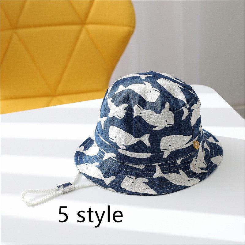 Spring And Autumn Children's Fisherman Hat Boys And Girls Print Basin Hat - melvincucci