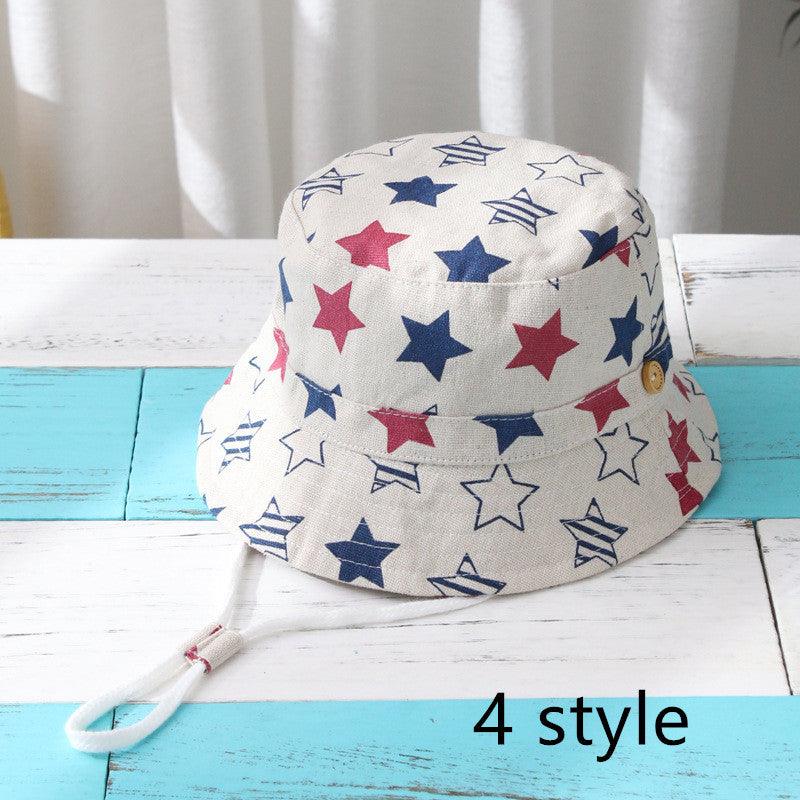 Spring And Autumn Children's Fisherman Hat Boys And Girls Print Basin Hat - melvincucci