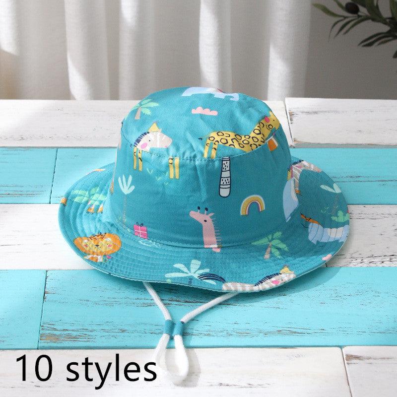 Spring And Autumn Children's Fisherman Hat Boys And Girls Print Basin Hat - melvincucci