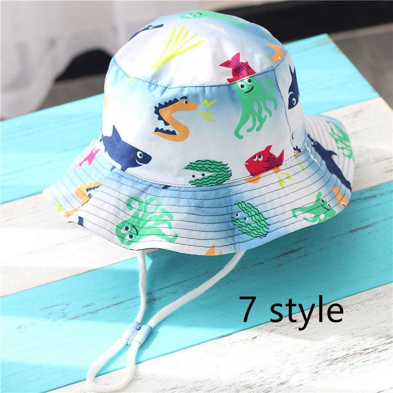 Spring And Autumn Children's Fisherman Hat Boys And Girls Print Basin Hat - melvincucci
