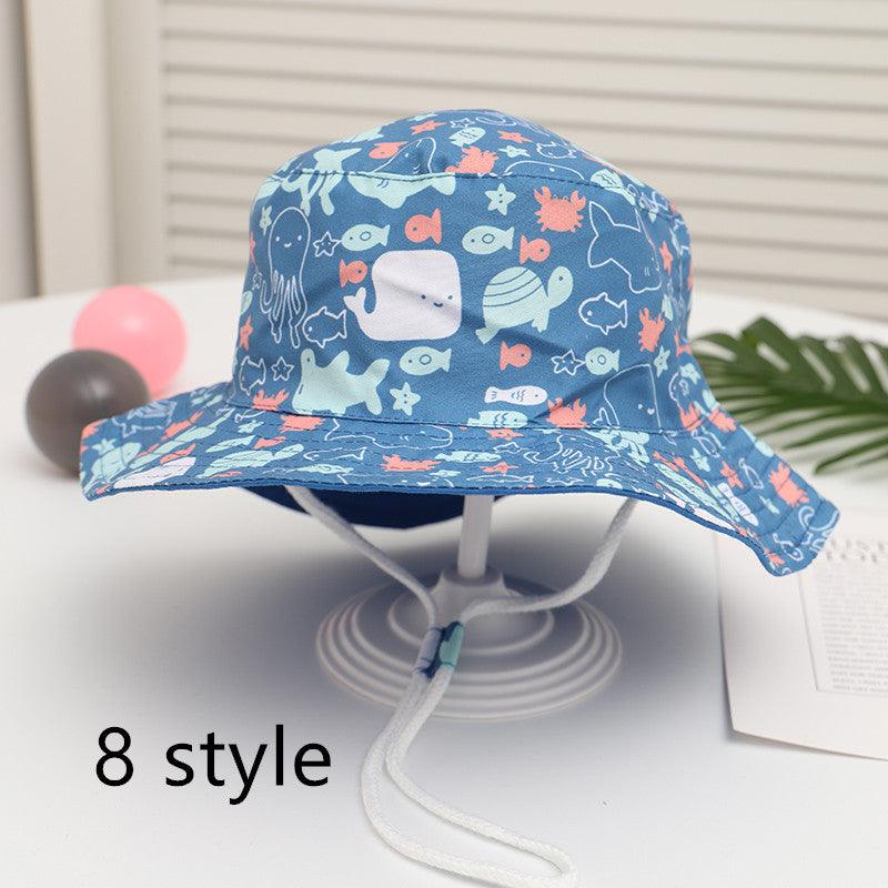 Spring And Autumn Children's Fisherman Hat Boys And Girls Print Basin Hat - melvincucci