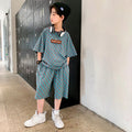 Summer Children's Personality Short-sleeved Shorts Sports Suit - melvincucci