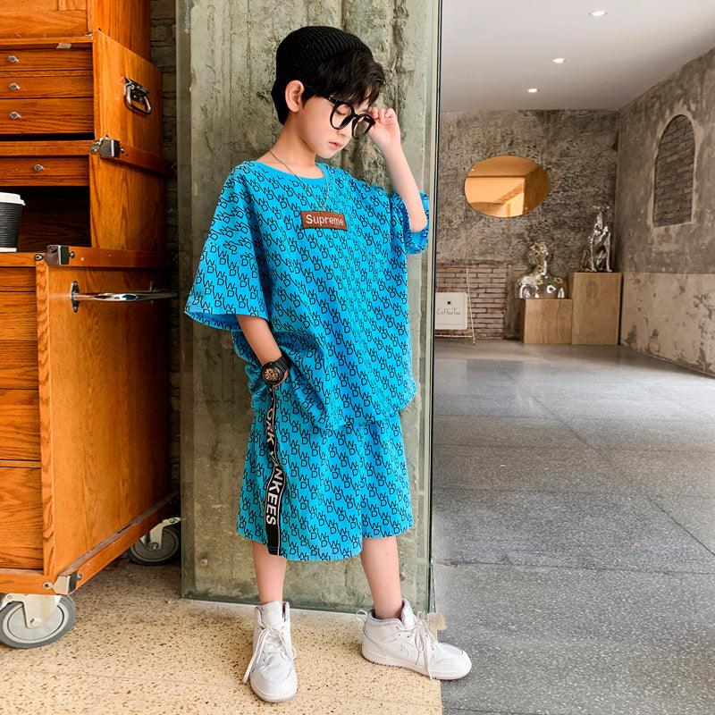 Summer Children's Personality Short-sleeved Shorts Sports Suit - melvincucci