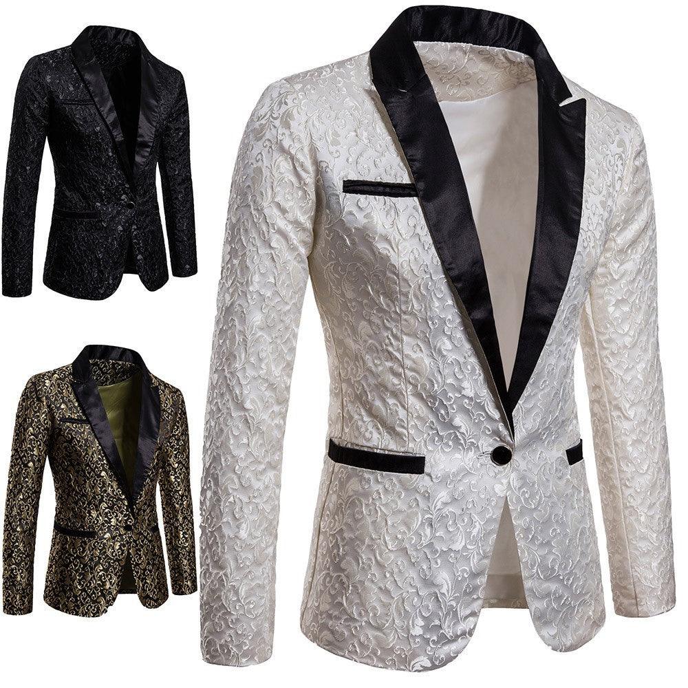Jacquard Fashion Design Formal Dress Men'S Lapel Men'S Suit - melvincucci