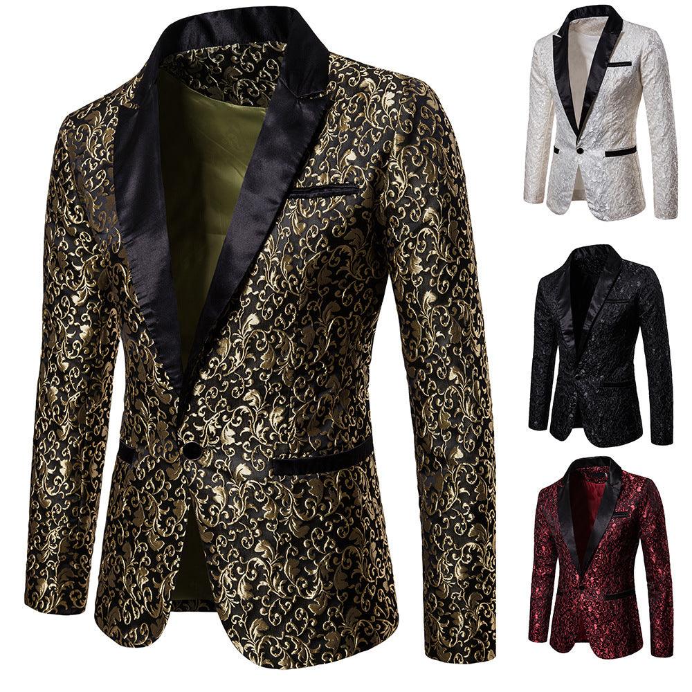 Jacquard Fashion Design Formal Dress Men'S Lapel Men'S Suit - melvincucci