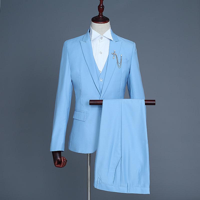 Three-piece Suit Of Men's Groom And Best Man Dress Vest - melvincucci