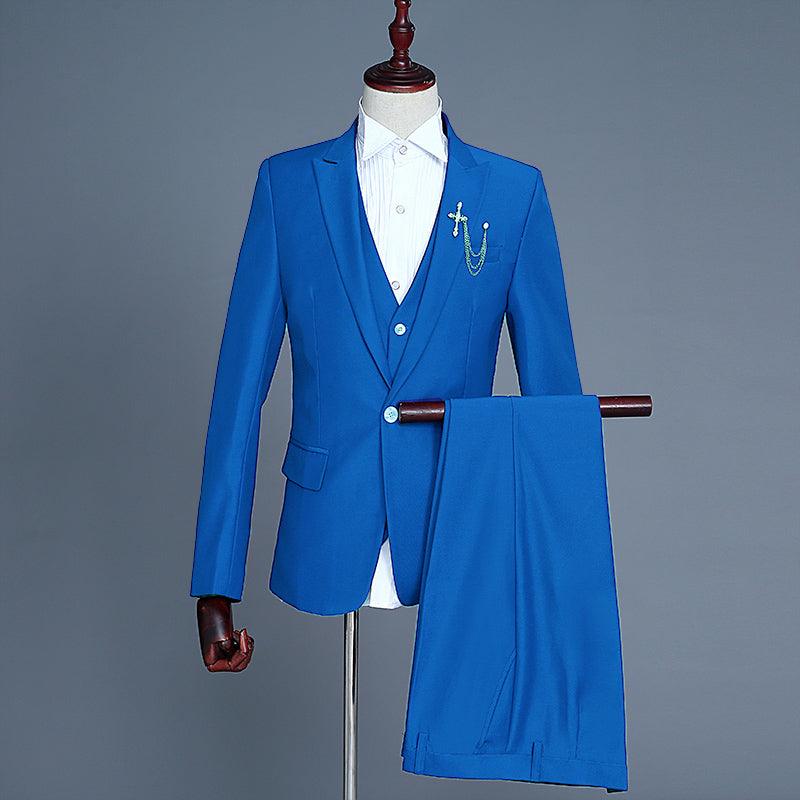 Three-piece Suit Of Men's Groom And Best Man Dress Vest - melvincucci