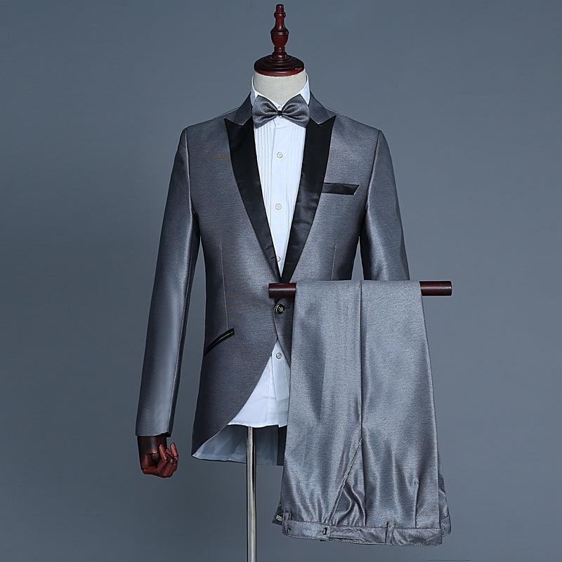 Male Dress Wedding Photo Groom Small Tuxedo Suit Suit - melvincucci