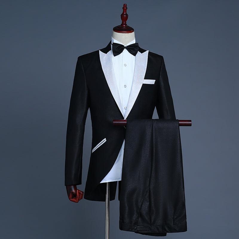 Male Dress Wedding Photo Groom Small Tuxedo Suit Suit - melvincucci
