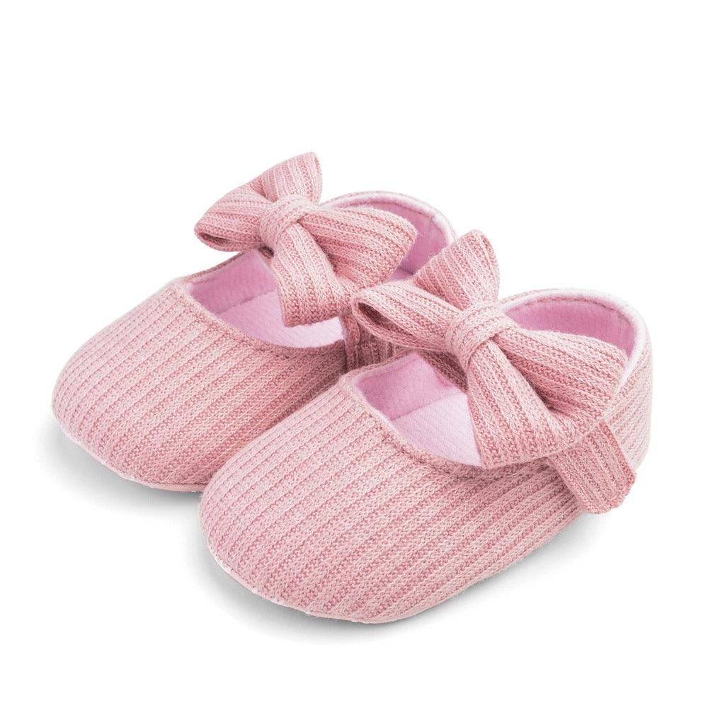 Wool Flower baby Princess Shoes Baby Walking Shoes With Soft Soles - melvincucci