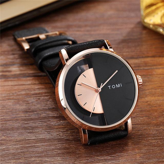 Trendy retro semicircular watch - melvincucci