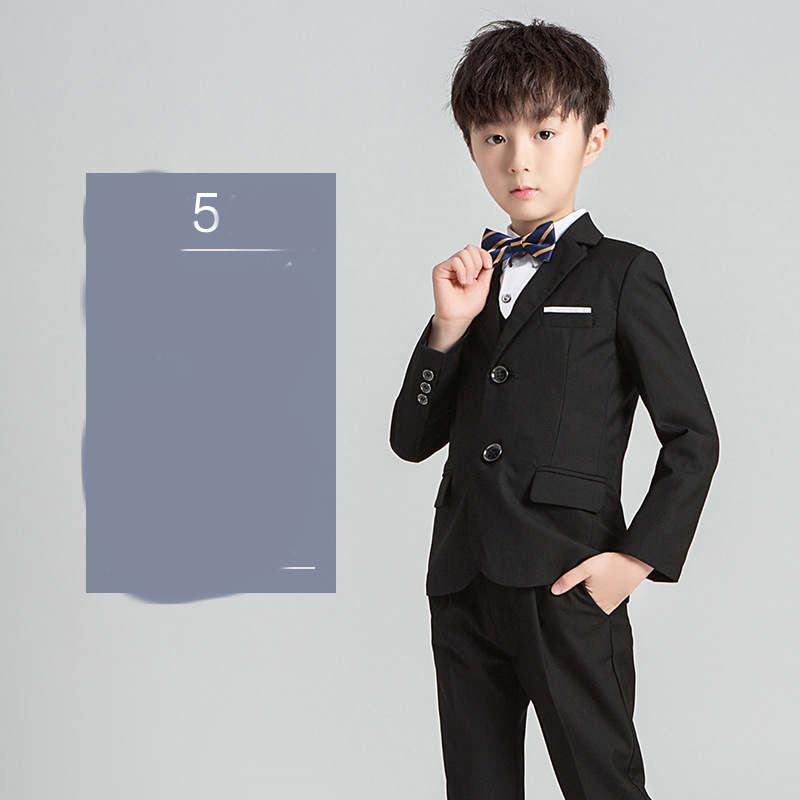 Children's Suit Boys Solid Color Flower Girl Dress  Catwalk Performance Clothing - melvincucci