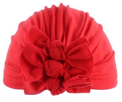 Pleated bowknot baby hat - melvincucci