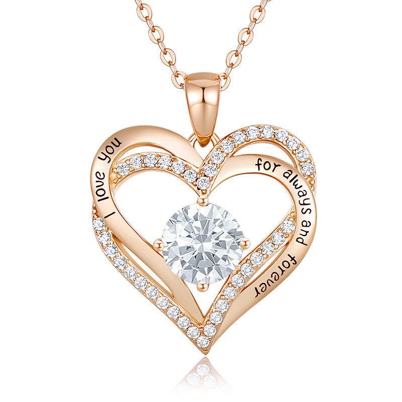 Female 925 Silver Twelve Birthstone Pendant Necklace - melvincucci