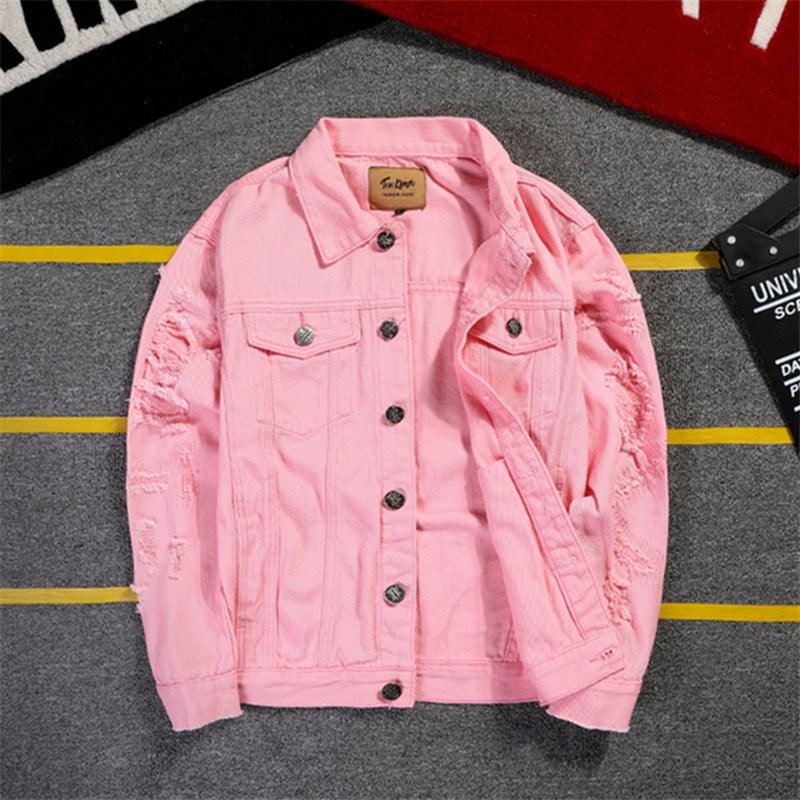 Ripped denim jacket for men - melvincucci