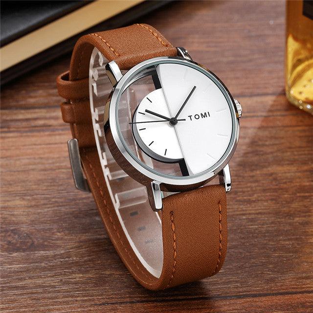 Trendy retro semicircular watch - melvincucci