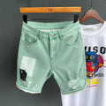 Ripped denim shorts - melvincucci