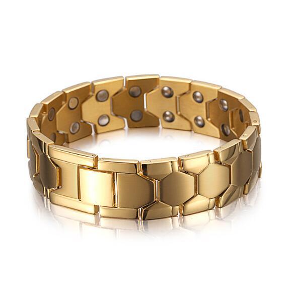 Health Energy 4 IN 1 Bracelet Magnetic Titanium Bio Energy Bracelet For Men Arthritis Twisted Healthy Magnetic Bracelet - melvincucci