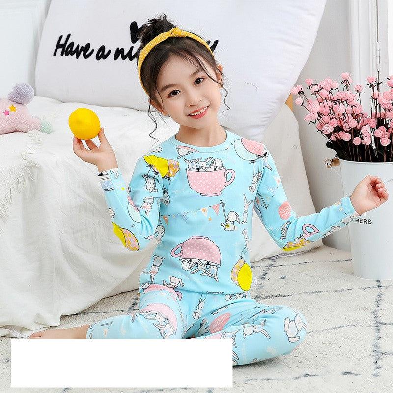 Fashion Children's Cartoon Print Thermal Underwear Set - melvincucci