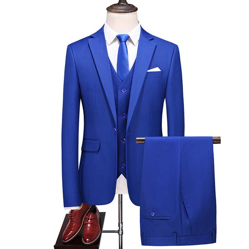 Three-piece suit solid color - melvincucci