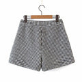 The New Women's Houndstooth Shorts Skirt Women - melvincucci