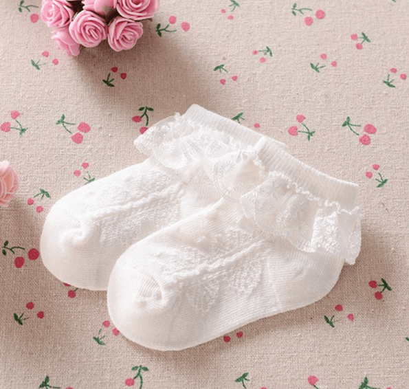 Children's lace boat socks Children's socks Girls baby mesh socks Thin lace princess socks - melvincucci