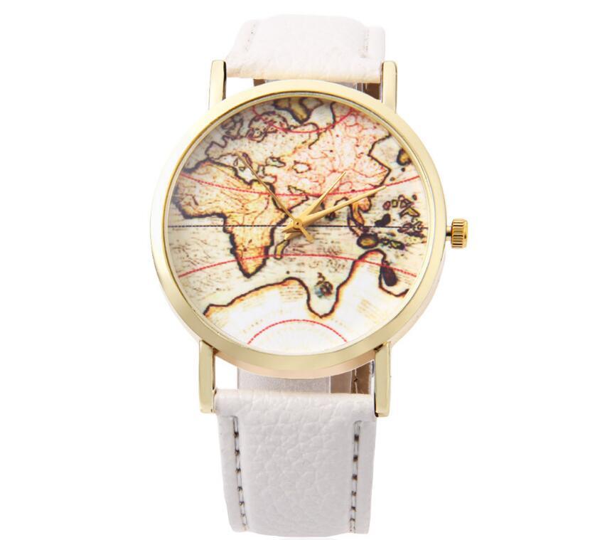 Vintage Earth World Map Watch - melvincucci