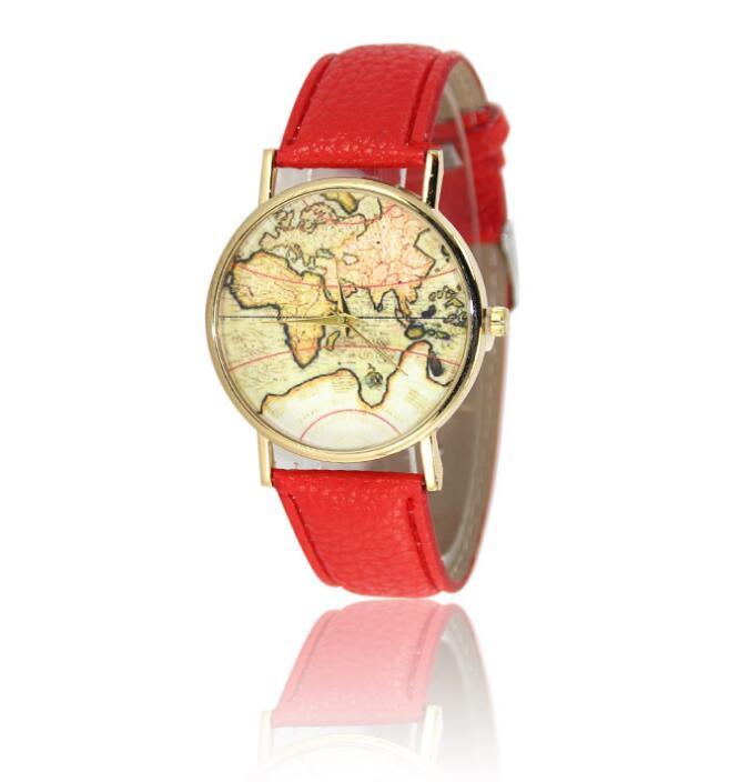 Vintage Earth World Map Watch - melvincucci