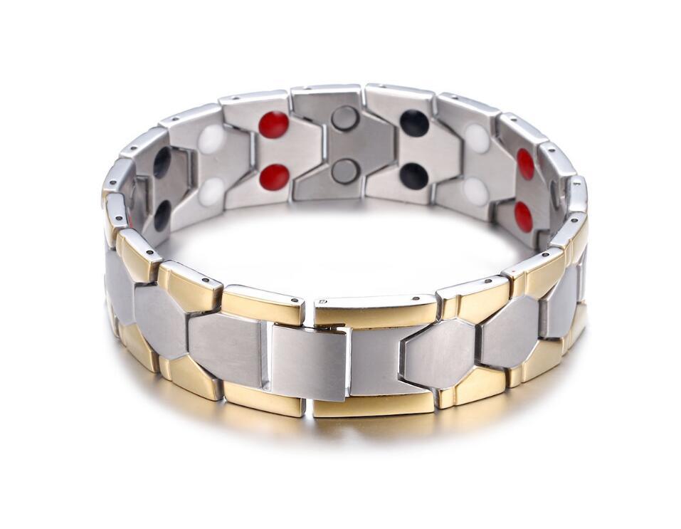 Health Energy 4 IN 1 Bracelet Magnetic Titanium Bio Energy Bracelet For Men Arthritis Twisted Healthy Magnetic Bracelet - melvincucci