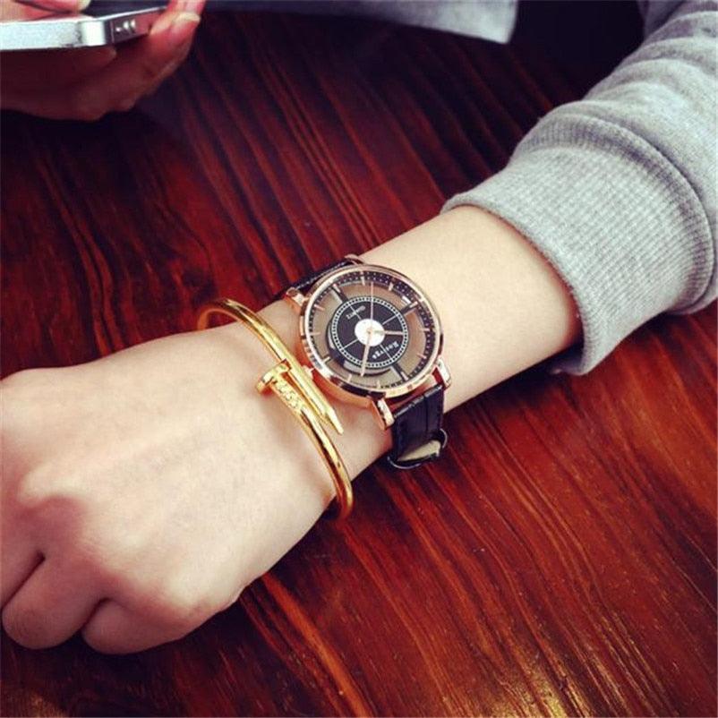 Double-sided hollow quartz watch - melvincucci