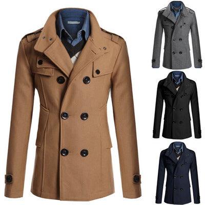 Men's woolen trench coat - melvincucci